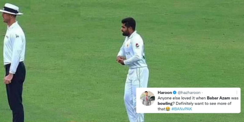 Twitter reaction on Babar Azam bowling first time International Cricket vs Bangladesh