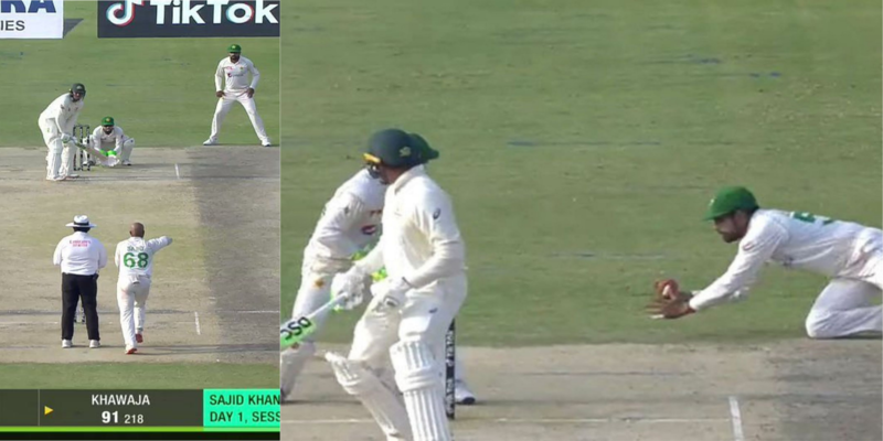 Babar Azam Takes a One-Handed Blinder to Dismiss Usman Khawaja at Slip - Watch Video