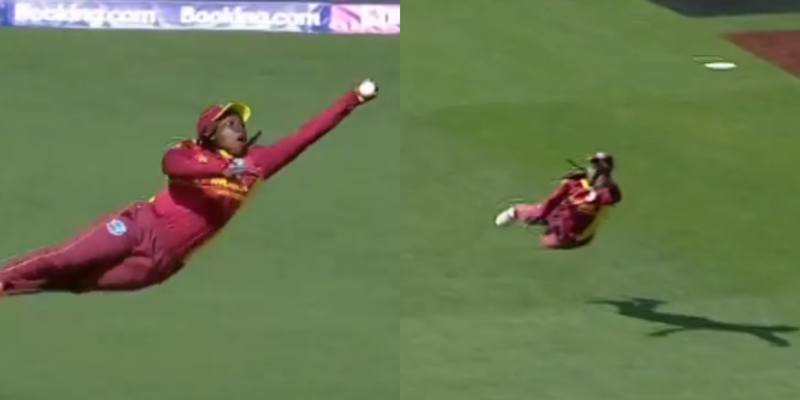 Watch - One-Handed Stunner by Deandra Dottin to Dismiss Lauren Winfield to Win It for the West Indies