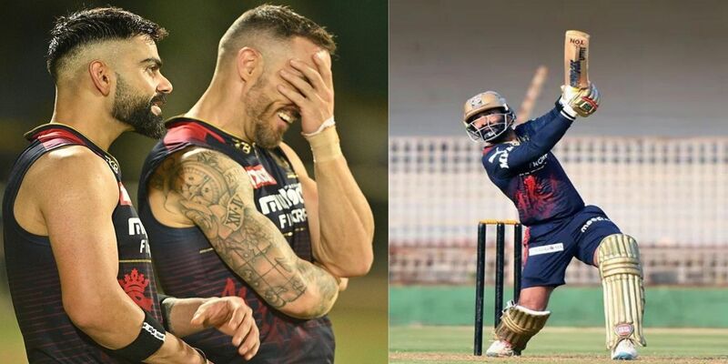 Dinesh Karthik and Faf Du Plessis had some funny banter over an RCB Twitter Post