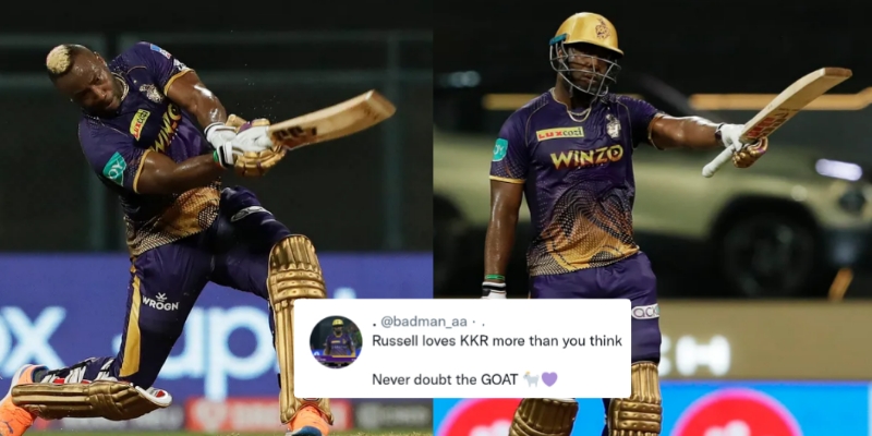 "Russell loves KKR more than you think" - Twitter reacts to the destructive innings by Andre Russell against Punjab Kings