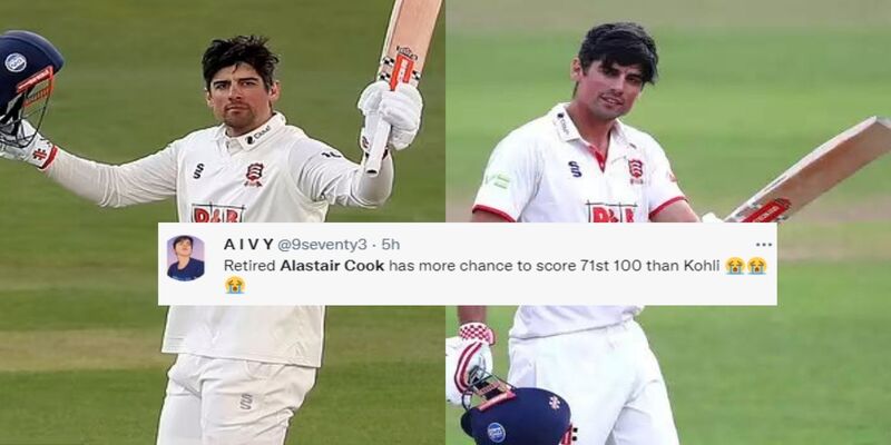 He Should Make a comeback in the England Team - Twitter reacts as Sir Alastair Cook scored 100 in County Championship  