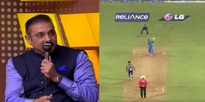 Watch - Former Indian Head Coach Ravi Shastri recreated the 2011 iconic World Cup winning moment in the 11th anniversary