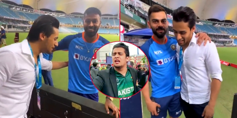 Pakistan's viral meme star meets Virat Kohli Hardik Pandya after Asia Cup 2022 defeat