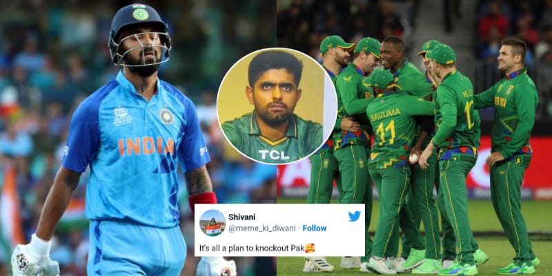 "It's all a plan to knockout Pakistan" - Twitter reacts to Team India's top-order crumbling down against South Africa in T20WC 2022