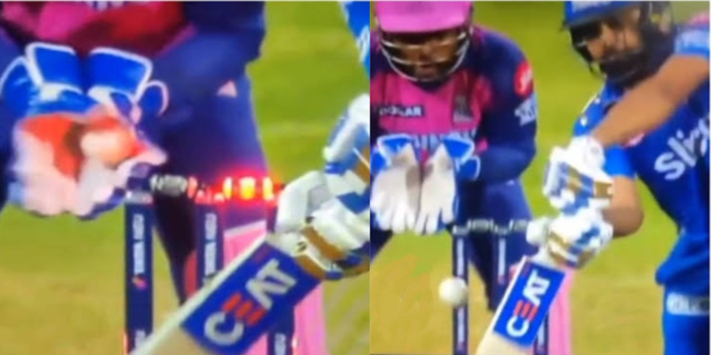 Watch: Rohit Sharma's inning cut short by an unfair decision; gets out to a controversial decision vs RR
